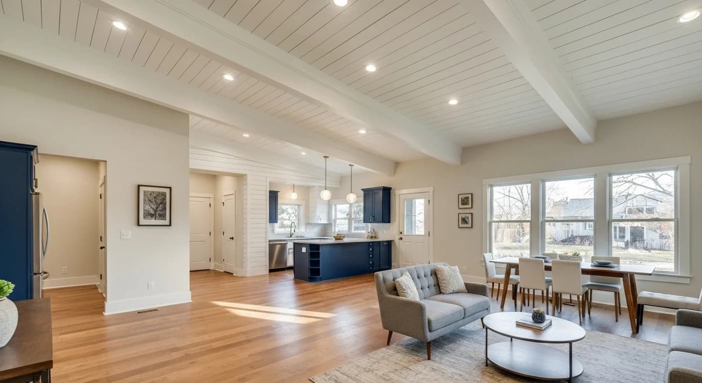 Whole home remodel Denver open floor plan