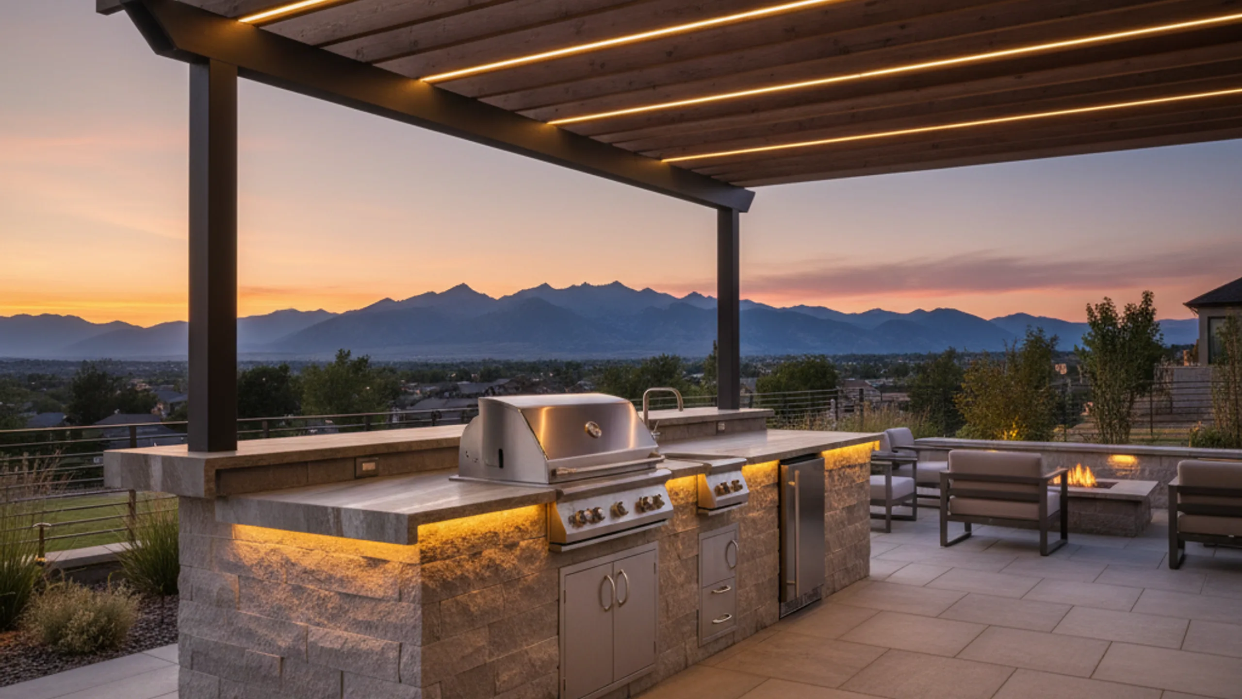 Expert Denver Pergola Covered Kitchen